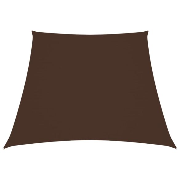 barna trapéz alakú oxford-szövet napvitorla 2/4 x 3 m