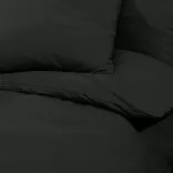 fekete mikroszálas ágyneműhuzat-garnitúra 200 x 200 cm