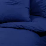 tengerészkék mikroszálas ágyneműhuzat-garnitúra 200 x 200 cm