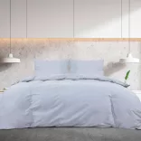 szürke pamut ágyneműhuzat-garnitúra 135 x 200 cm