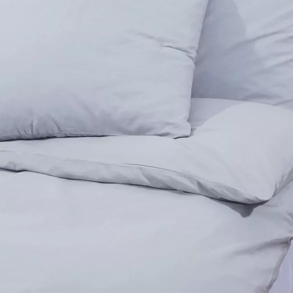 szürke pamut ágyneműhuzat-garnitúra 135 x 200 cm