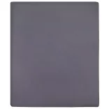 antracitszürke pamutdzsörzé gumis lepedő 90x200 cm