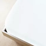 fehér pamutdzsörzé gumis lepedő 100x200 cm