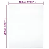 fehér pamutdzsörzé gumis lepedő 180x200 cm