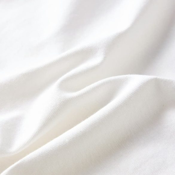 Ekrü színű hosszú ujjú gyerekpóló 104