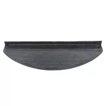 15 db fekete öntapadó lépcsőszőnyeg 65x22,5x3,5 cm