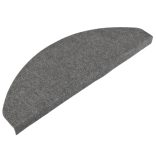 15 db szürke öntapadó lépcsőszőnyeg 65x22,5x3,5 cm