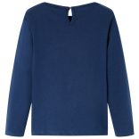 Tengerészkék hosszú ujjú gyerekpóló 92