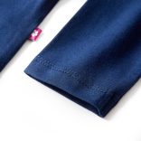 Tengerészkék hosszú ujjú gyerekpóló 128