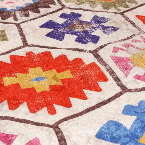 többszínű mosható szőnyeg 160 x 230 cm