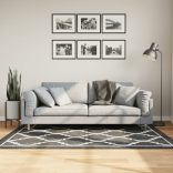 fekete-fehér mosható szőnyeg 120 x 180 cm