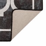 fekete-fehér mosható szőnyeg 160 x 230 cm