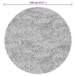 fekete-arany mosható szőnyeg Ø 120 cm