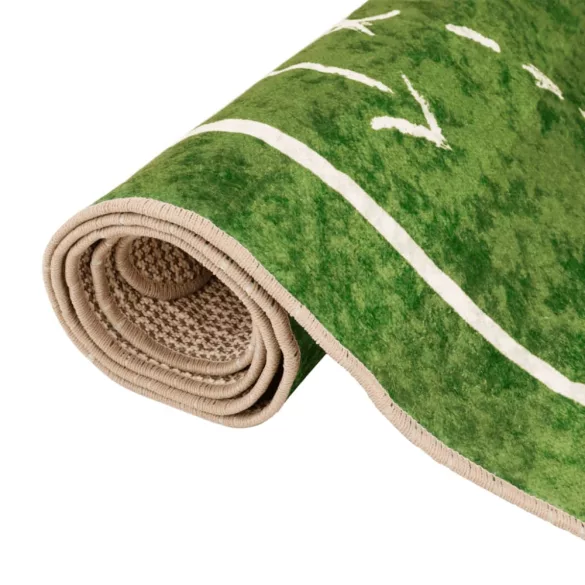 zöld mosható futballpálya gyerekszőnyeg 160x230 cm