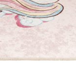pink mosható unikornisos gyerekszőnyeg 160x230 cm