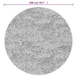 fekete és arany mosható szőnyeg Ø 200 cm