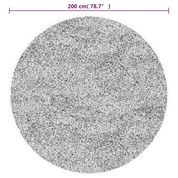 antracitszürke mosható szőnyeg Ø 200 cm
