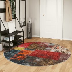 többszínű mosható csúszásgátló szőnyeg Ø 200 cm