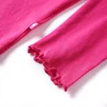 Élénk rózsaszín hosszú ujjú gyerekpóló 116