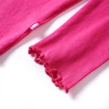 Élénk rózsaszín hosszú ujjú gyerekpóló 128