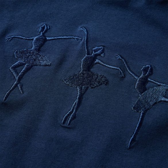 Tengerészkék hosszú ujjú gyerekpóló 104