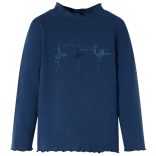 Tengerészkék hosszú ujjú gyerekpóló 128