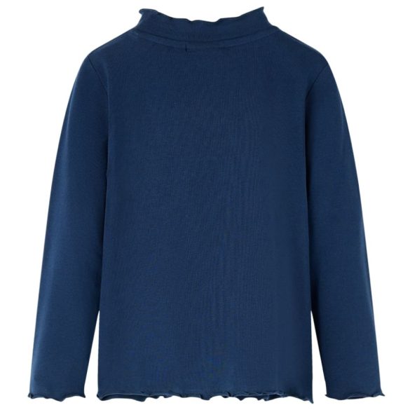 Tengerészkék hosszú ujjú gyerekpóló 128