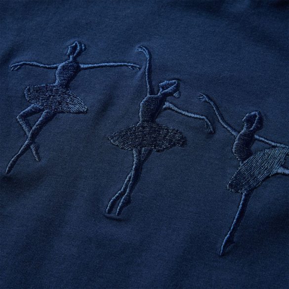 Tengerészkék hosszú ujjú gyerekpóló 128