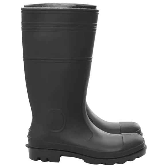 fekete PVC 46-os esőcsizma