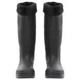 fekete PVC 39-es esőcsizma kivehető zoknival