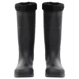 fekete PVC 44-es esőcsizma kivehető zoknival