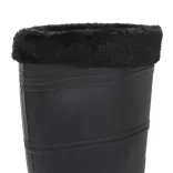 fekete PVC 46-os esőcsizma kivehető zoknival