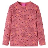 Fakó rózsaszín hosszú ujjú gyerekpizsama 104