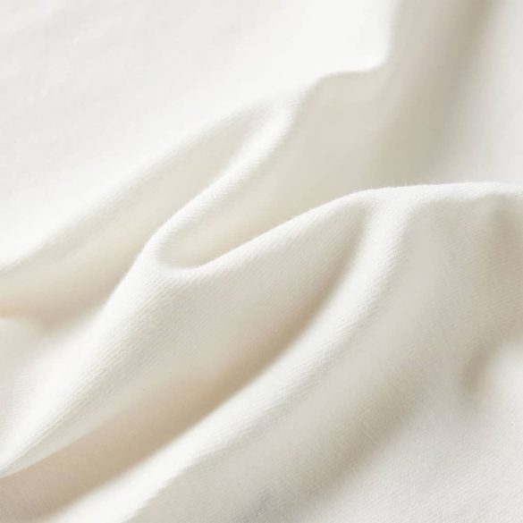 Ekrü színű hosszú ujjú gyerekpóló 116