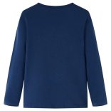 Tengerészkék hosszú ujjú gyerekpóló 104