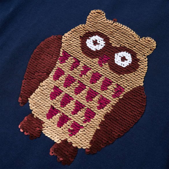 Tengerészkék hosszú ujjú gyerekpóló 116