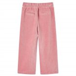 Világos rózsaszín kordbársony gyereknadrág 128