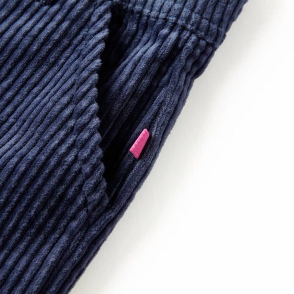 Tengerészkék kordbársony gyereknadrág 92