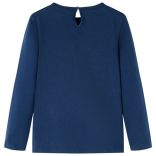 Tengerészkék hosszú ujjú gyerekpóló 92