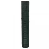 zöld horganyzott csirkeháló drótkerítés PVC bevonattal 10 x 1 m