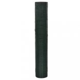 zöld horganyzott csirkeháló drótkerítés PVC bevonattal 10 x 1 m