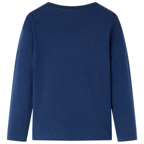 Tengerészkék hosszú ujjú gyerekpóló 116