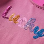 Málna színű hosszú ujjú gyerekpóló 104