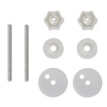 lassan csukódó egyszerű tervezésű fekete MDF WC-ülőke