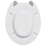 egyszerű tervezésű fehér MDF WC-ülőke