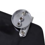 egyszerű tervezésű fekete MDF WC-ülőke