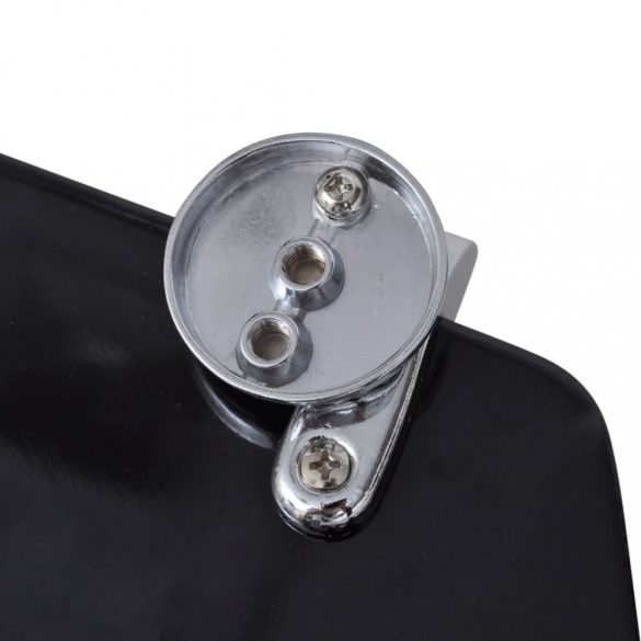 egyszerű tervezésű fekete MDF WC-ülőke