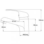 krómozott mosdó csaptelep