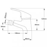 krómozott fürdőszoba bidé csaptelep