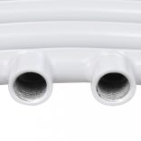 Fürdőszobai törölközőszárító radiátor központi fűtéssel oldalsó és középső csatlakozóval ívelt 500 x 764 mm